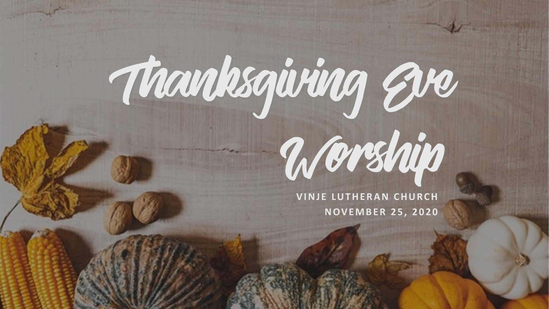 What are you Thankful For? - Vinje Lutheran Church